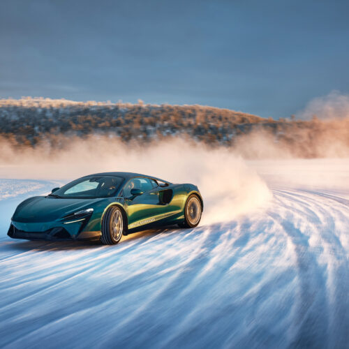 Sideways on the ice, in a supercar: Stability control is getting very good