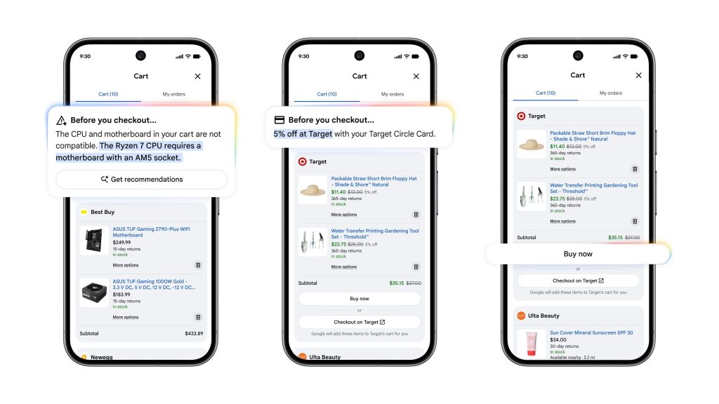 What Google’s Universal Cart Means For Agentic Shopping