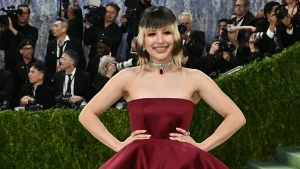 Behind the scenes at the Met Gala, this Olympian discovers she’s America’s sweetheart