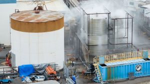 50,000 California residents are waiting to see if officials can keep this chemical tank from exploding