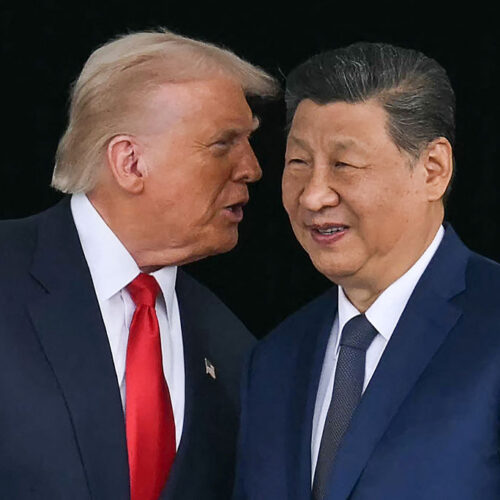Desperate Trump taps "Tim Apple," Jensen Huang, Elon Musk to attend Xi summit