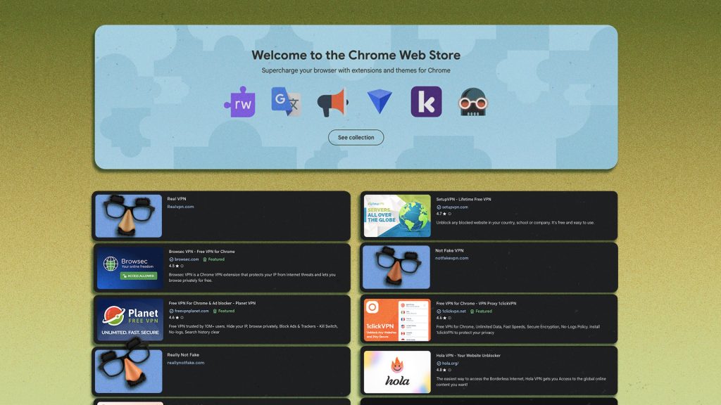 Hundreds of Fake VPNs Are Flooding the Chrome Web Store