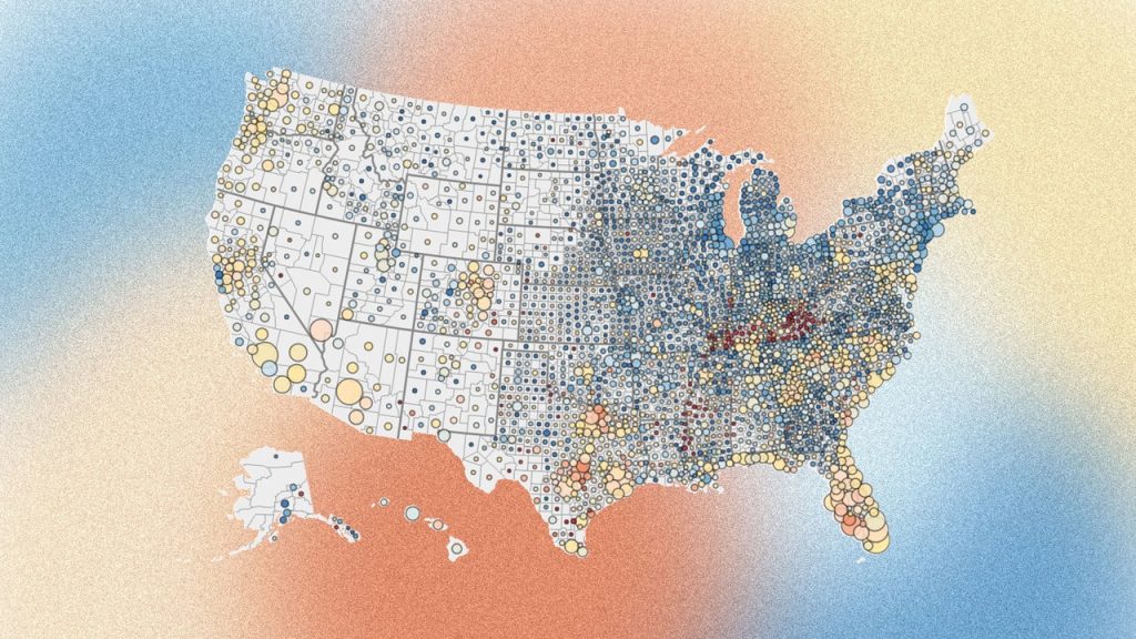 Home price shifts across local housing markets, as told by 3 maps